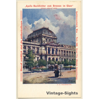 Vienna / Austria: K.K. Universität - Apollo Nachtlichter (Vintage PC 1900s)