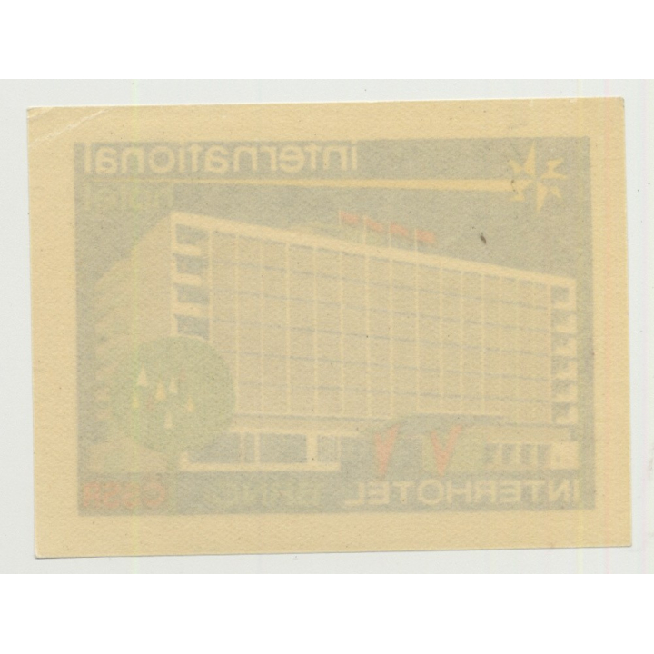 Interhotel Hotel - Brno / Czech Republic (Vintage Luggage Label)