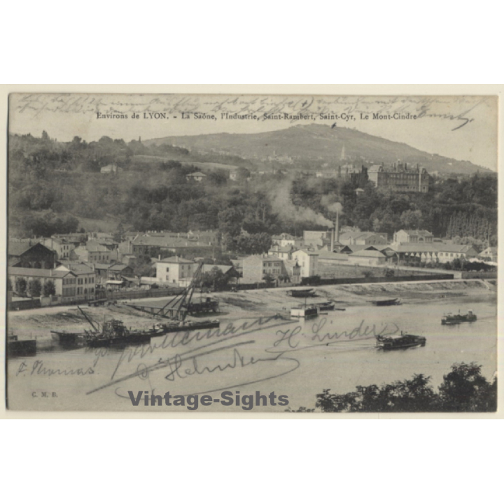 Lyon / France: La Saône - L'Industrie - Saint-Rambert (Vintage PC 1905)