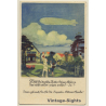 Otto Amtsberg: Zeppelin Eckener Spende (Vintage Artist PC 1920s)