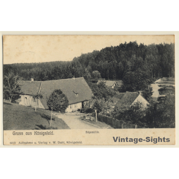 Germany: Gruss Aus Königsfeld / Sägemühle (Vintage PC 1908)