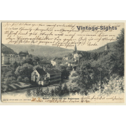 Baden / Switzerland: Blick Von Der Badstrasse (Vintage PC 1904)