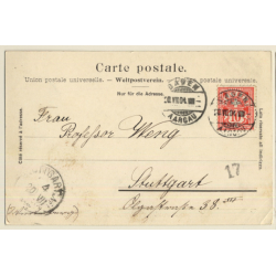 Baden / Switzerland: Blick Von Der Badstrasse (Vintage PC 1904)
