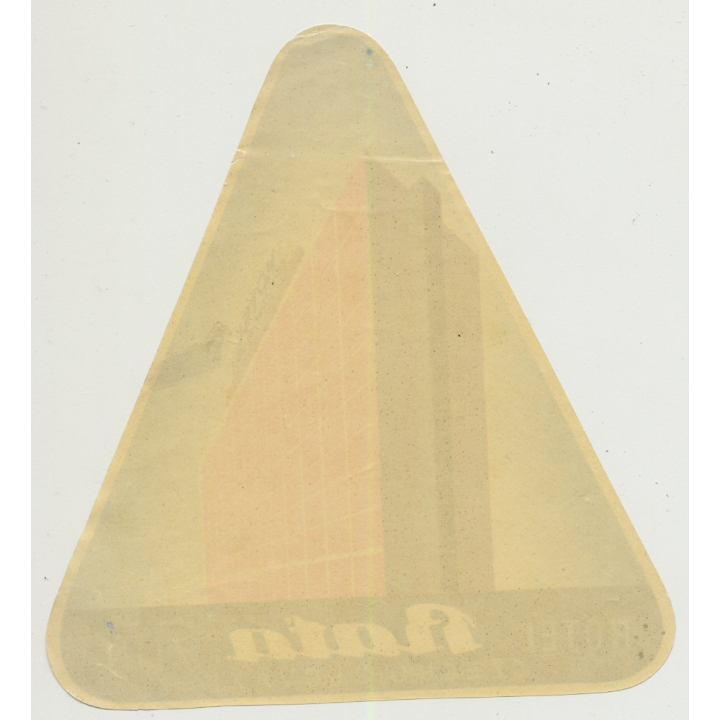 Hotel Bata - Zlin / Czech Republic (Vintage Luggage Label)