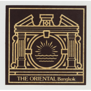 The Oriental - Bangkok / Thailand (Vintage Self Adhesive Luggage Label)