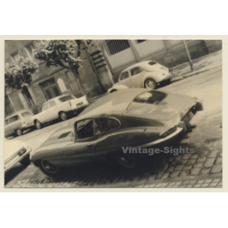 Tour De France 1964: Jaguar E Type - Side View (Vintage Photo)