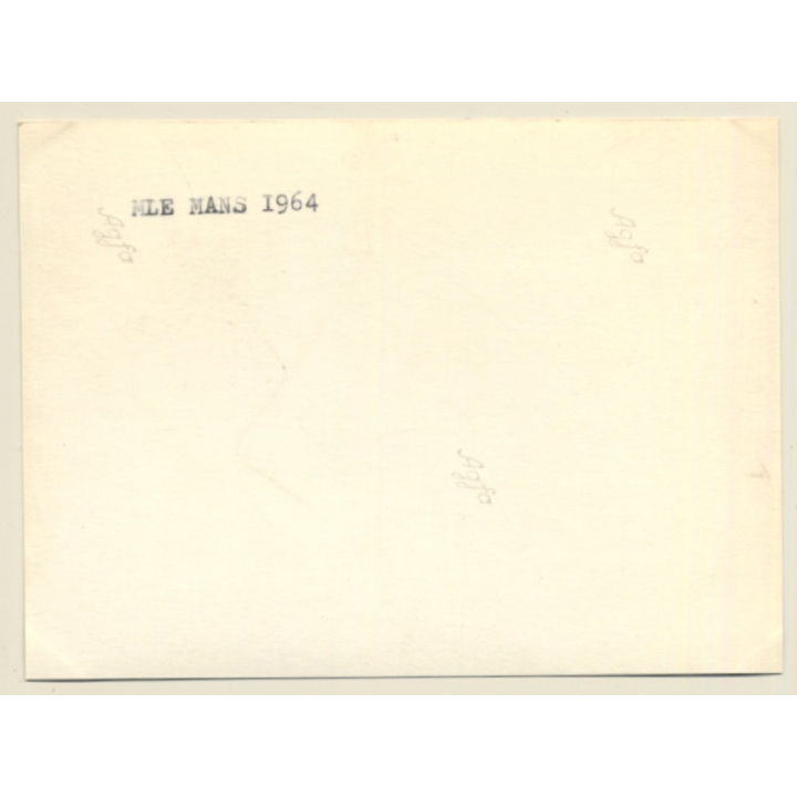 Le Mans 1964: Pontiac Le Mans GTO / Front View (Vintage Photo)