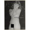 Natural Brunette Nude Looking At Camera (Vintage Photo GDR ~1980s)