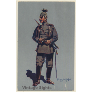 Lüschwitz-Koreffski: Gefreiter Ulanen Re. Kaiser Wilhelm (Vintage PC 1910s)