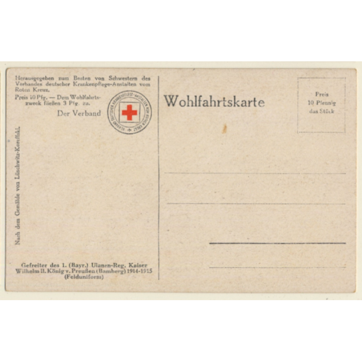 Lüschwitz-Koreffski: Gefreiter Ulanen Re. Kaiser Wilhelm (Vintage PC 1910s)