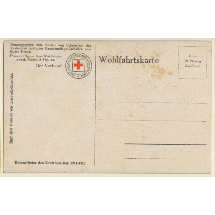 Lüschwitz-Koreffski: Unteroffizier Kraftfahr Bat. 1914-1915 (Vintage PC 1910s)