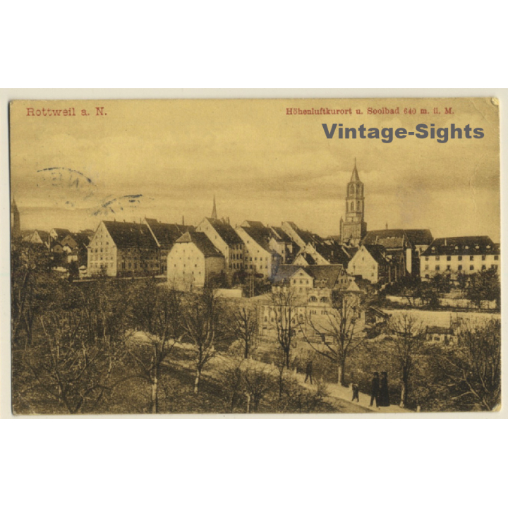 Rottweil Am Neckar: View On Village / Church (Vintage PC 1910)