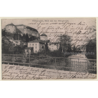 Tübingen: Blick Von Der Alleenbrücke (Vintage PC 1910)