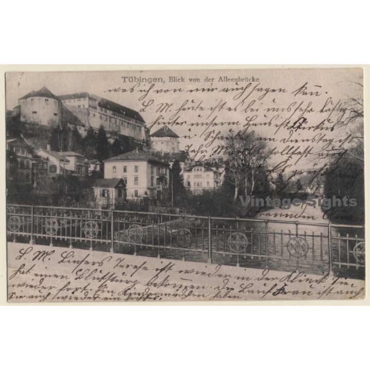 Tübingen: Blick Von Der Alleenbrücke (Vintage PC 1910)