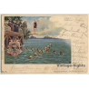 O. Kubel: Artistic Swimming Formation / Springboard (Vintage PC 1900)