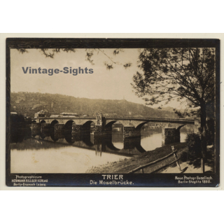 Trier: Die Moselbrücke / Hermann Hillger Verlag (Vintage RPPC 1898)