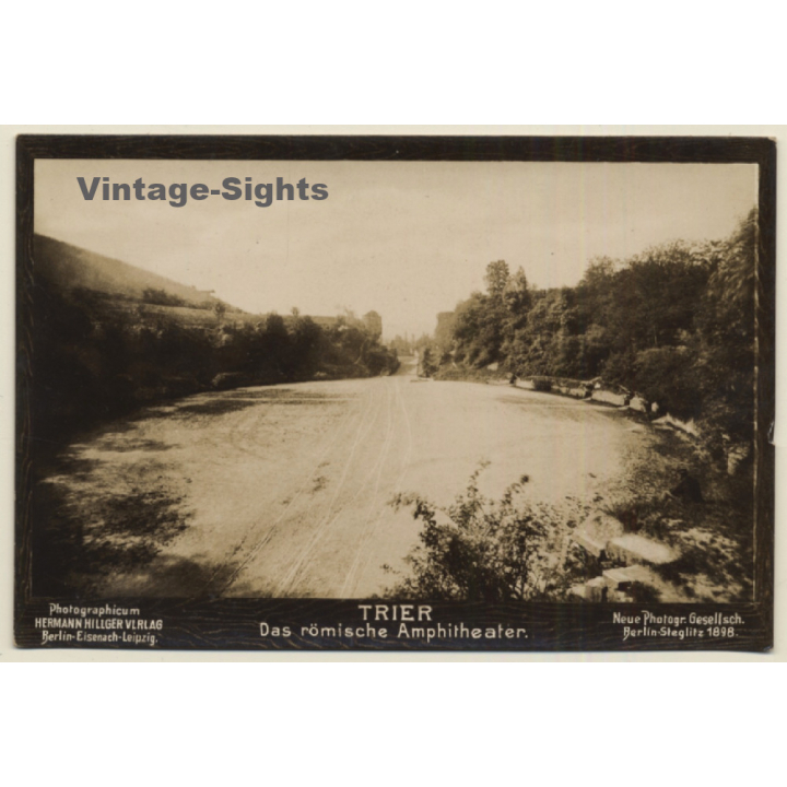 Trier: Das Römische Amphitheater / Hermann Hillger Verlag (Vintage RPPC 1898)