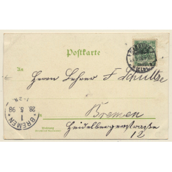 Fröhliche Pfingsten / Happy Pentecost (Vintage Litho PC 1898)