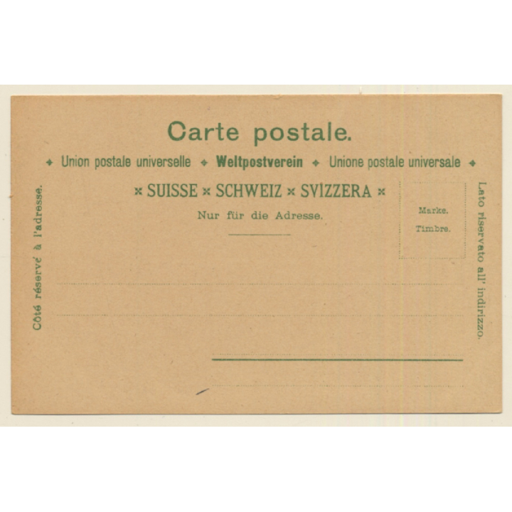 Schweiz: Niklaus Wengi 1532 / Solothurn (Vintage Litho PC 1890s)