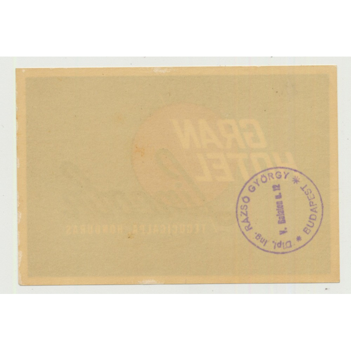 Gran Hotel Lincoln - Tegucgalpa / Honduras (Vintage Luggage Label)