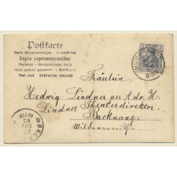 Murrhardt / Germany: Marktbrunnen (Vintage RPPC 1902)
