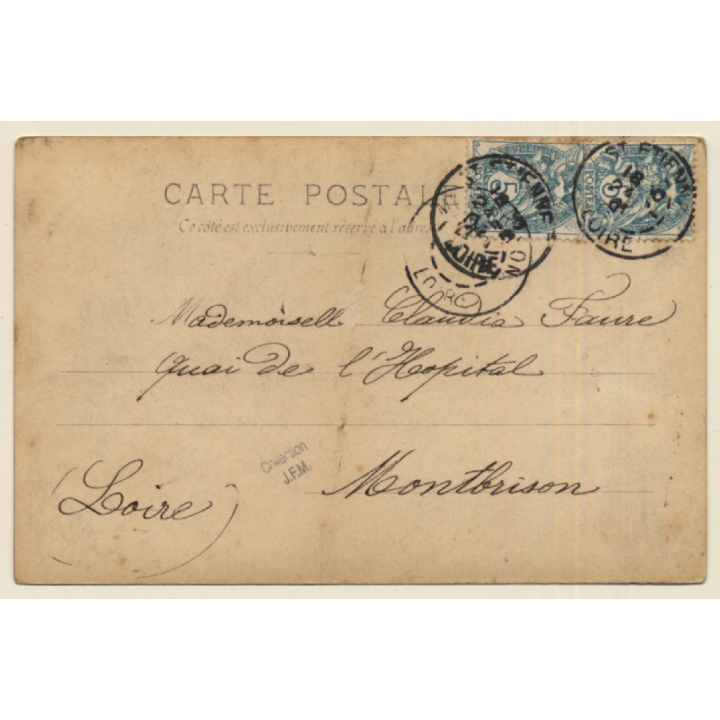 H. Manuel - Paris: Le Peplum / Showgirl Flashes Breast - Risqué (Vintage RPPC 1904)