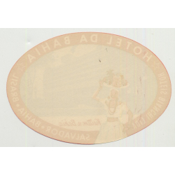 Hotel Da Bahia - Salvador / Brazil (Vintage Luggage Label)