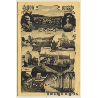 Bebenhausen: König Wilhelm II & Königin Charlotte (Vintage PC 1916)