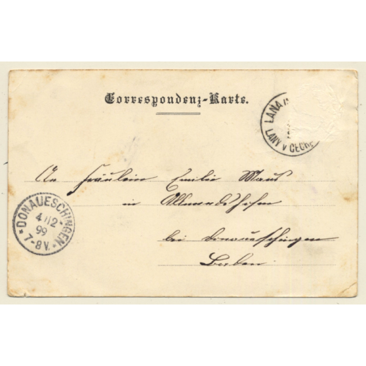Tirol / Italy: Gruss Aus Lana - Fürstliches Schloss (Vintage PC 1899)