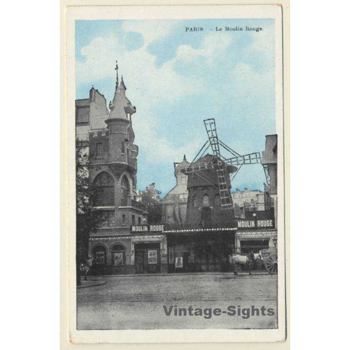 Paris / France: Le Moulin Rouge (Vintage PC ~1910s/1920s)