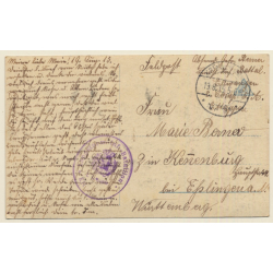 Aus Grosser Zeit: Kaiser Wilhelm II, Hindenburg, Ludendorff, Prinzen, Generalstab (Vintage RPPC 1915)
