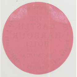The Castle Harbour Hotel - Bermuda (Vintage Luggage Label)