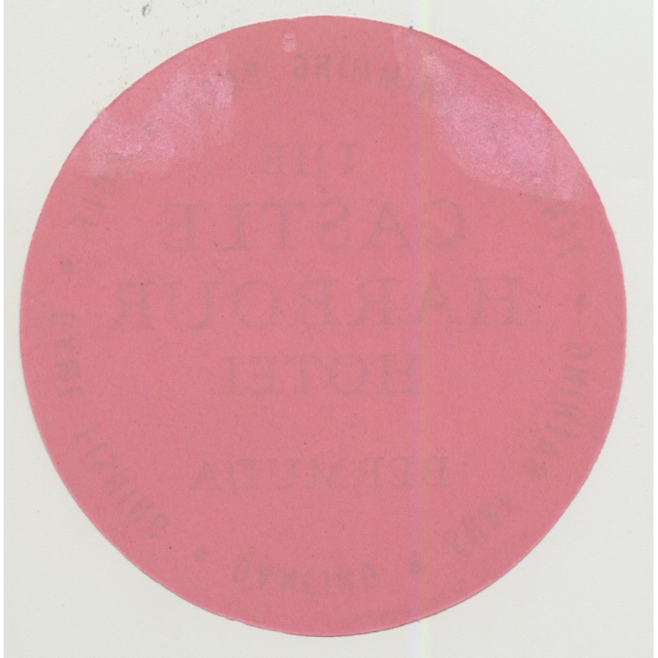 The Castle Harbour Hotel - Bermuda (Vintage Luggage Label)