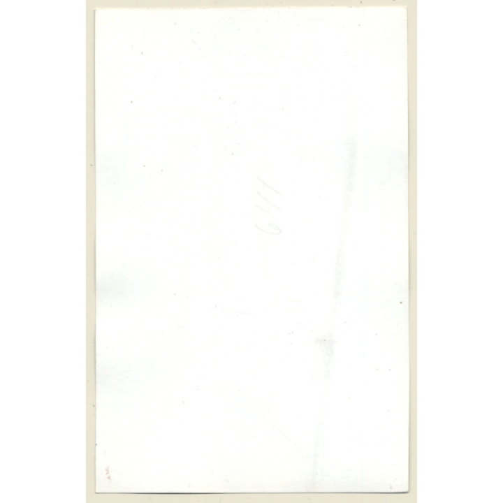 Natural Longhaired Nude Standing (Vintage Photo ~1950s/1960s)