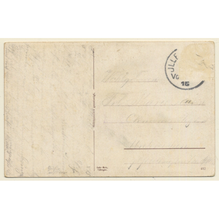 Die Vier Kreuze / WW1 - Rotes Kreuz (Vintage PC 1915)