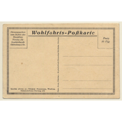 Rotes Kreuz: Sanitätshund Troll & Verwundeter (Vintage PC ~1915)