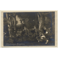 Rotes Kreuz: Verwundete Soldaten & Sanitäter (Vintage RPPC ~1910s)