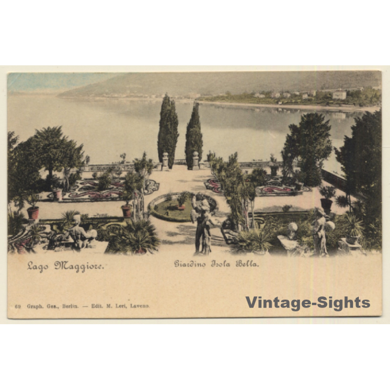Lago Maggiore / Italy: Giardino Isola Bella (Vintage PC Litho 1900s)