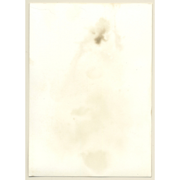 Petite Darkhaired Nude Standing / Photo Wallpaper (Vintage Photo GDR 1970s/1980s)