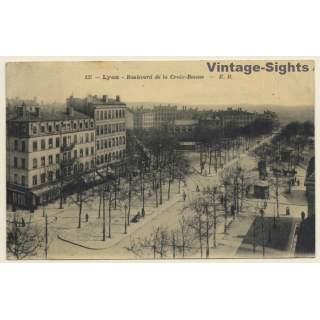 Lyon / France: Boulevard De La Croix-Rousse (Vintage PC 1910)