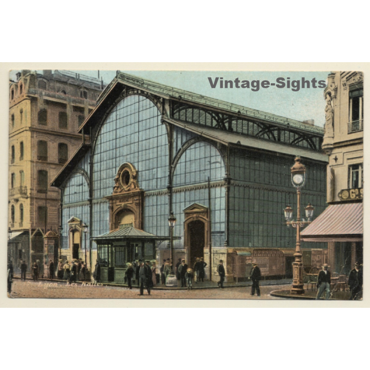 Lyon / France: Les Halles / Marché (Vintage PC 1906)