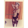 Slim Punky Semi Nude With Futuristic Make-Up*1 / New Wave (Vintage Photo GDR ~1980s)