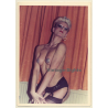 Slim Punky Semi Nude With Futuristic Make-Up*2 / New Wave (Vintage Photo GDR ~1980s)