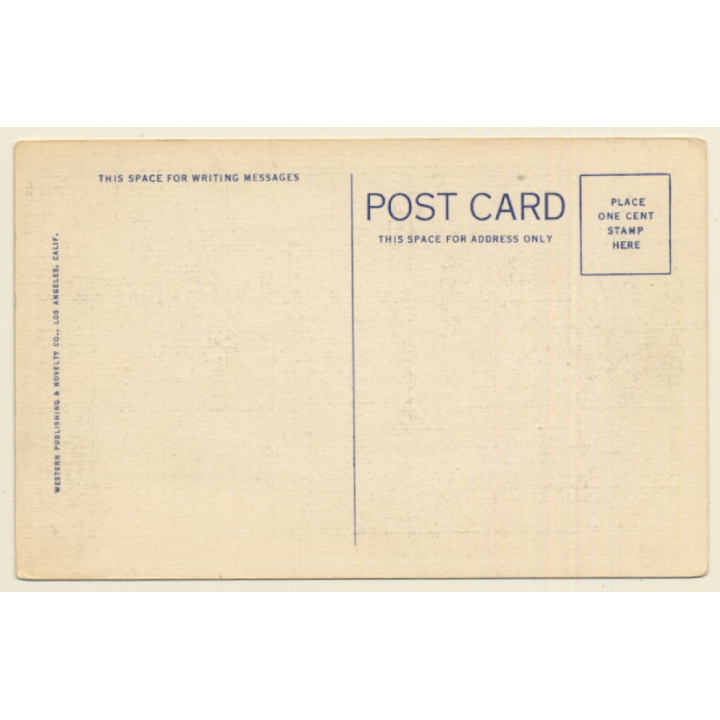 Los Angeles: Coliseum, Exposition Park Football Stadion (Vintage PC 1940s)