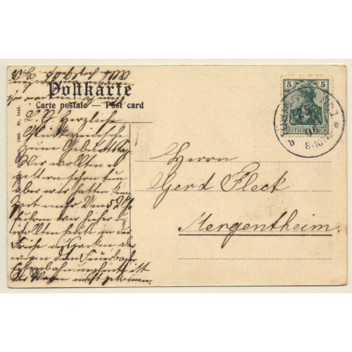 Stuttgart / Germany: Johanneskirche - Feuersee (Vintage PC 1906)