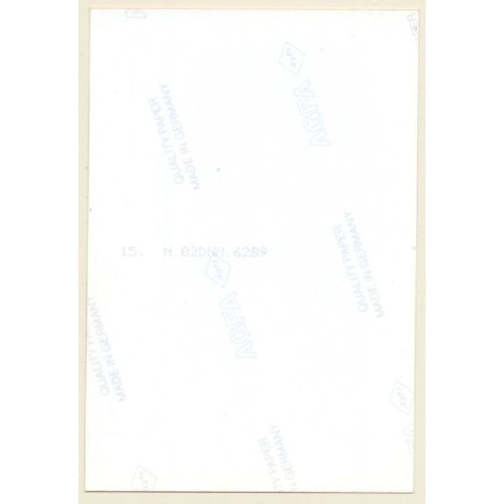 Funny Brunette Nude Standing / Hairstyle (Vintage Photo GDR ~1980s)