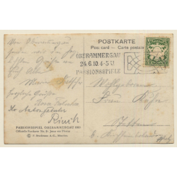 Passionsspiel Oberammergau 1910: Jesus Vor Pilatus (Vintage RPPC)