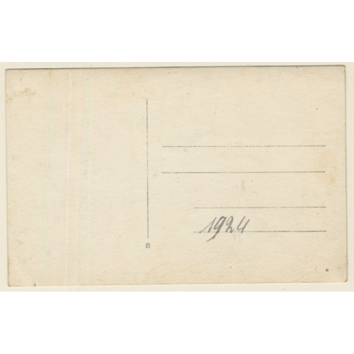 Bad Berka: Pretty Female In Front Of Stieber Platz Pavillon (Vintage RPPC 1924)