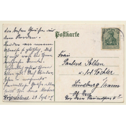 Hoyerschleuse Mit Dampfer Westerland U. Friesia (Vintage PC 1907)