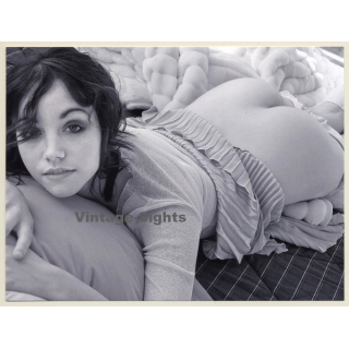 Erotic Study: Natural Brunette Female With Bare Butt (Digital Photo Print 2000s)